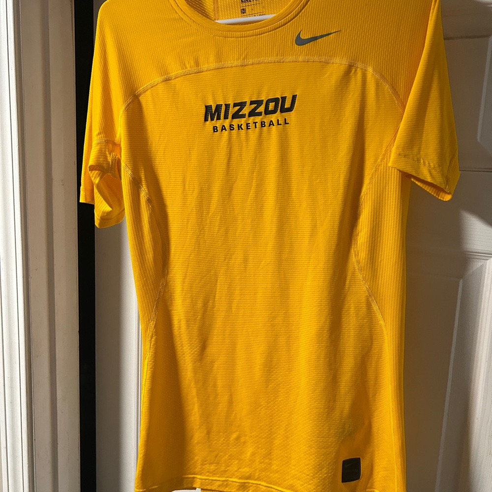 Nike Yellow Mizzou Basketball Performance Polo